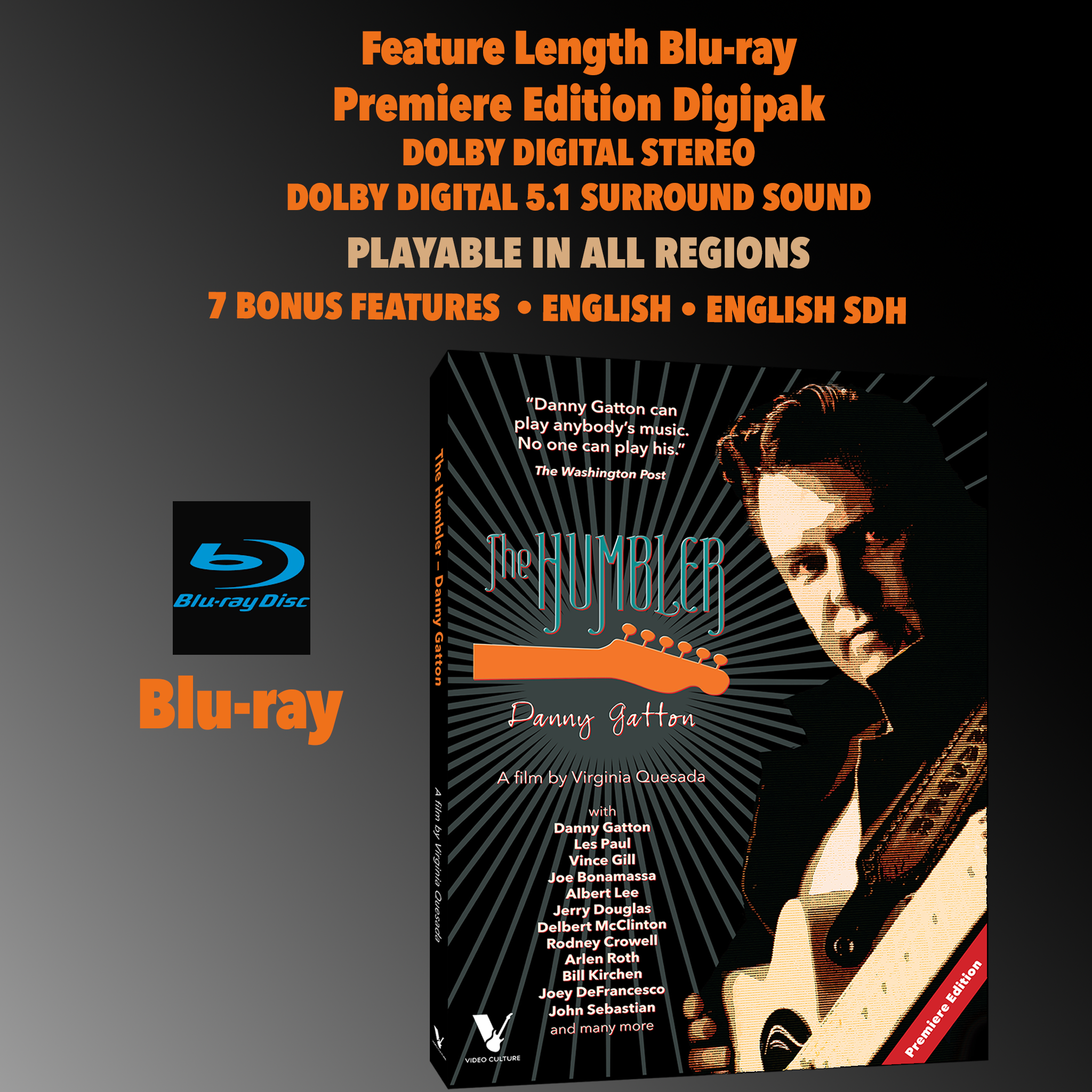Premiere Edition Blu-ray of "The Humber - Danny Gatton" movie